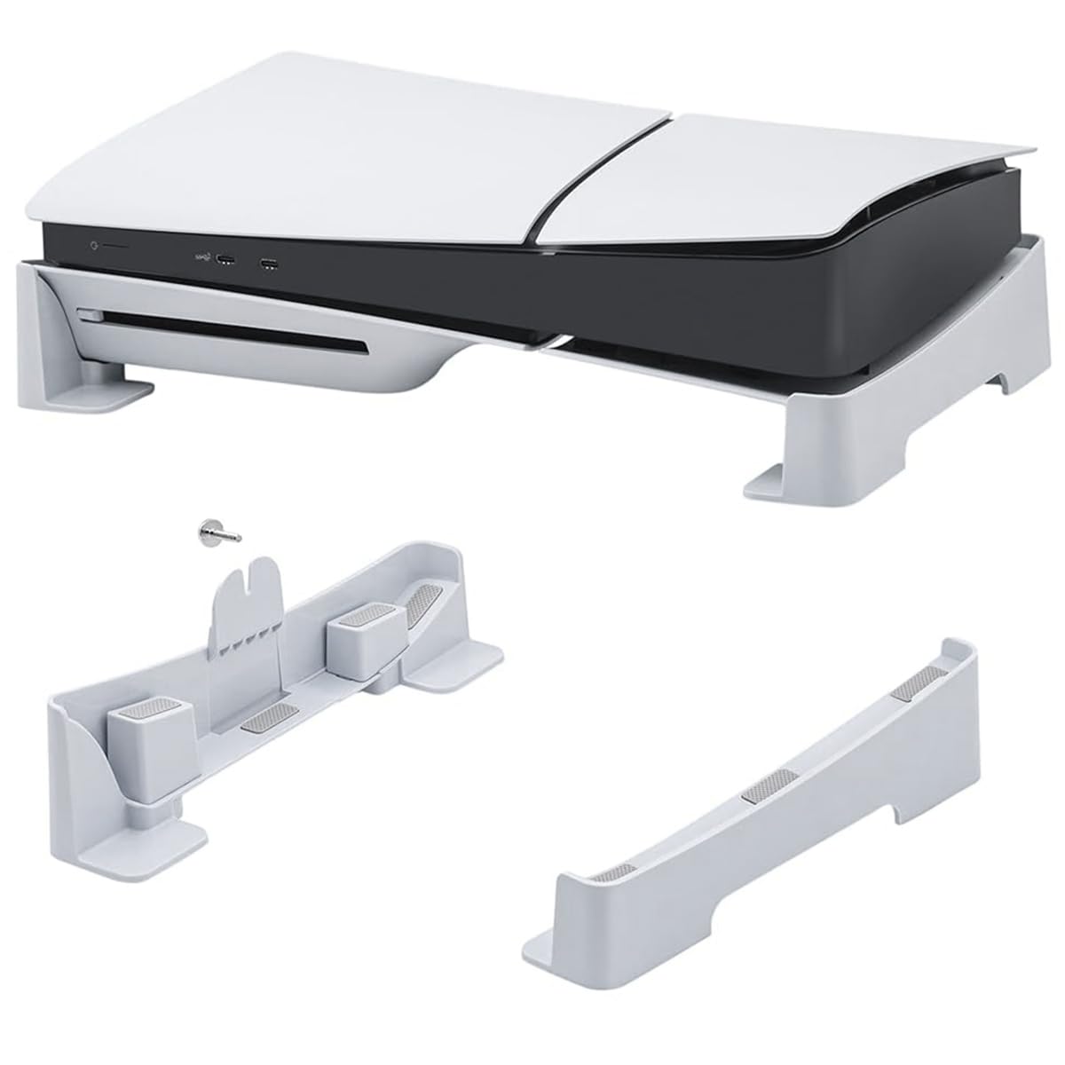 ZORBES Desk Stand for PS5 Slim Console, Horizontal Stand for PS5 Slim Console, Anti-Slip Base Stand Accessories for Playstation 5 Slim Digital & Ultra-HD Edition Console, No PS5 Slim Digital Console Included ZORBES Desk Stand for PS5 Slim Console, Horizontal Stand for PS5 Slim Console, Anti-Slip Base Stand Accessories for Playstation 5 Slim Digital & Ultra-HD Edition Console, No PS5 Slim Digital Console Included